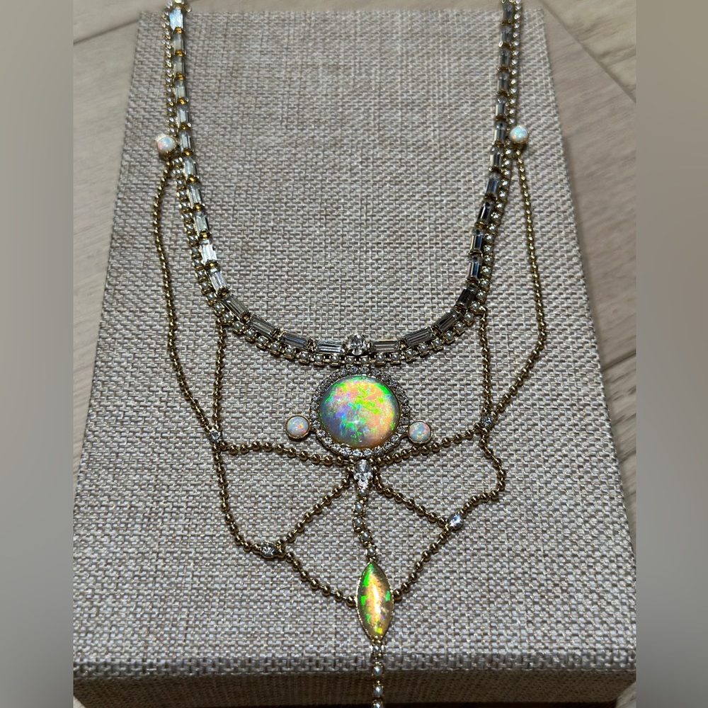 Lionette by Noa Sade Opal gold Francesca necklace